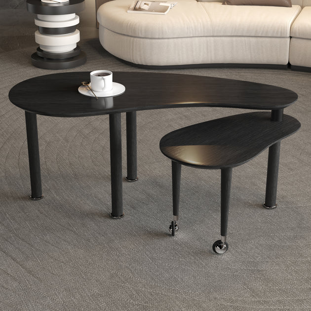 Streamdale Rotatable Coffee Table Oak Veneer 3