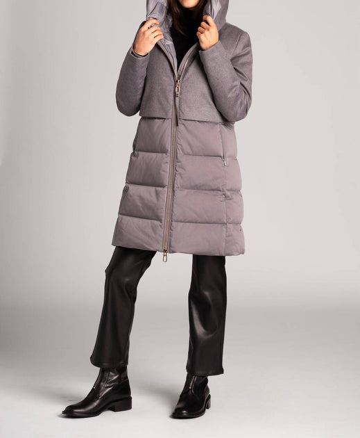 DUNO Ballon Hooded Down Jacket Grey EU 42 2