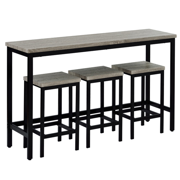 Streamdale Counter Height Dining Table Set Brown 5