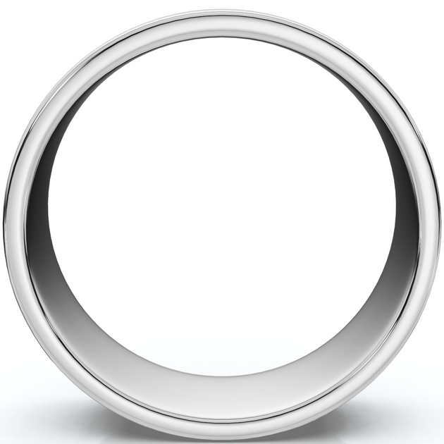 Pompeii3 Flat Wedding Band Silver US 7.5 3