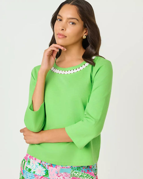 Lilly Pulitzer Clairmont Knit Top Multi Large 4