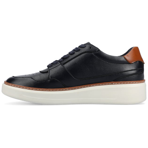 Vance Co. Hustle Perforated Low Top Court Sneaker Black US 8 3