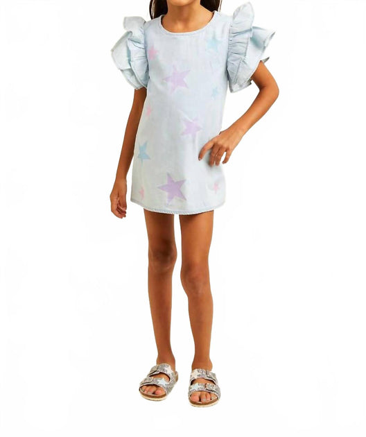 Mini Dreamers London Star Dress Beige US 6 2