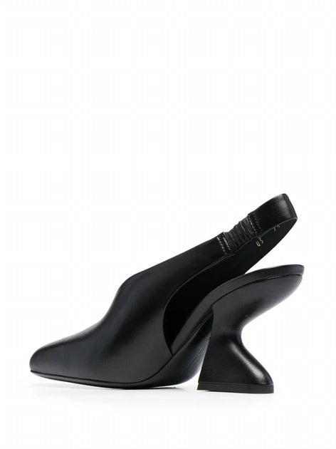 Salvatore Ferragamo F-Heel Slingback Pumps Black US 5 4