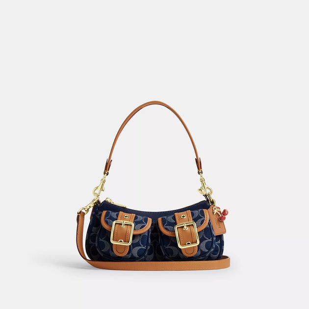 COACH デニム アシュトンバッグ Coach Outlet Ashton Bag In Signature Denim | ShopSimon