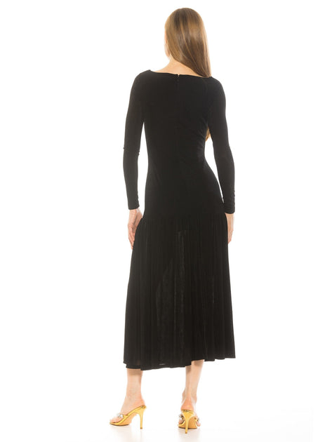 Alexia Admor Khaite Maxi Dress Blue Medium 3