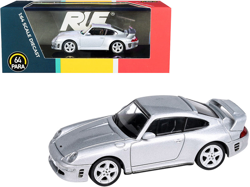 Paragon RUF CTR2 Diecast Model Car Silver 1/64 3