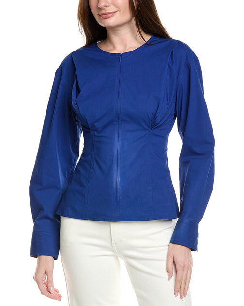 Proenza Schouler White Label Ivonne Top Blue US 2 2