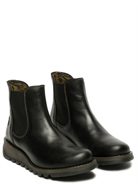 Fly London Salv195 Chelsea Boot Black EU 37 4