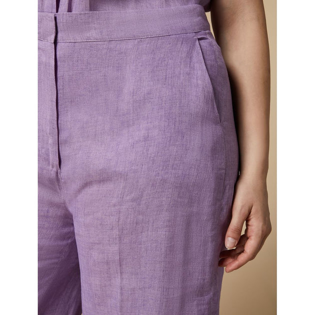 Marina Rinaldi Euclide Trousers Purple US 14 4