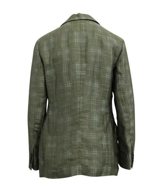Giorgio Armani Einreihiger Blazer Grün Small 4