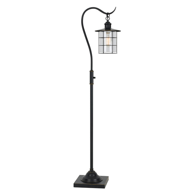 Hivvago 60 Inch Metal Downbridge Floor Lamp Dark Bronze 2