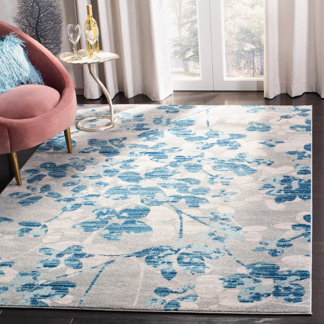 Safavieh Evoke EVK236 Area Rug Grey / Light Blue 2