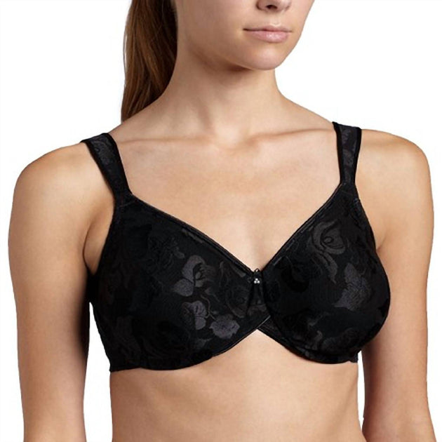 Wacoal Seamless Full Figure Underwire Bra Black 42DDD 2