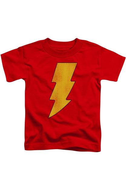 Gildan DC Comics Shazam Logo Distressed T-Shirt Red 4 Years 2