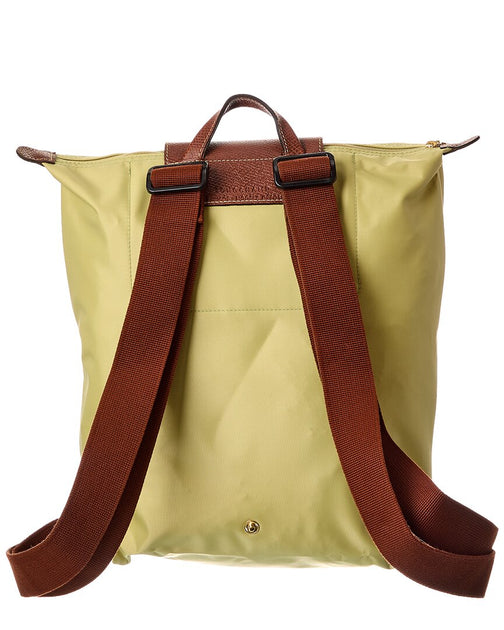 Longchamp Le Pliage Original Mittelgroßer Canvas Rucksack Gelb 3