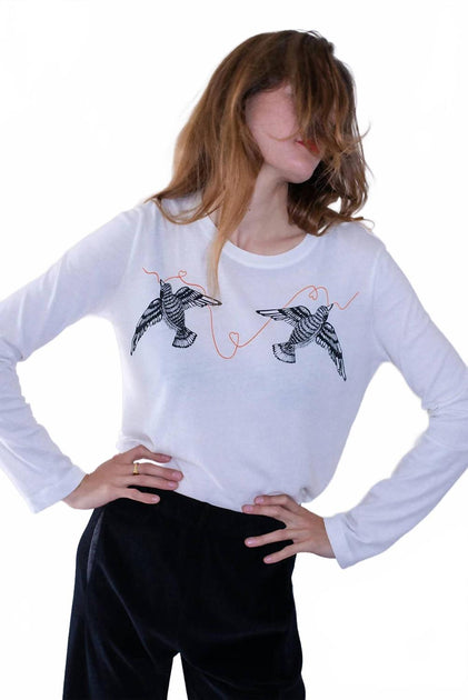Raquel Allegra Tilda Tee White L 3