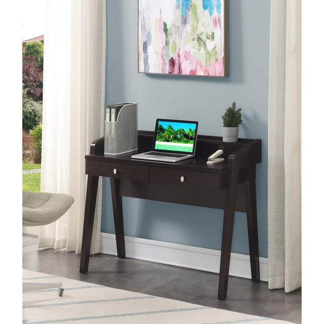 Convenience Concepts Newport Deluxe Desk Espresso 4