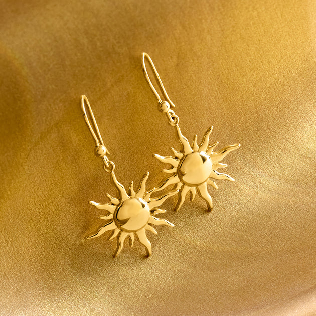 Ross-Simons Sun Drop Earrings Gold 4