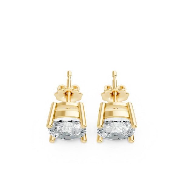AAMIAA Cushion Shape 4 Prong Studs Silver One Size 10