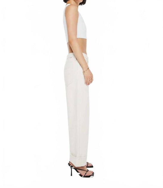 Mother Lil' The Spitfire Ankle Cuff Jeans Weiß 26 4