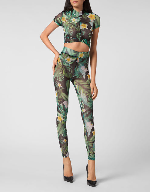 Philipp Plein Hawaii Leggings Green Medium 3