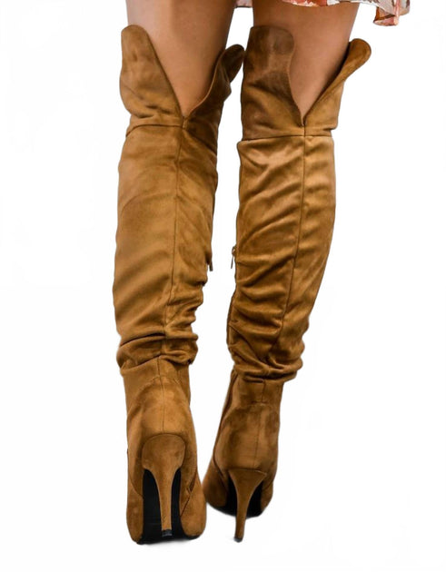 SurelyMine Unmatchable Pointy Slouchy Boots Brown US 8.5 4