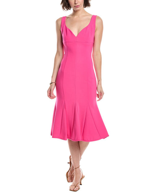 Black Halo Ashlyn Midi Dress Pink US 4 2