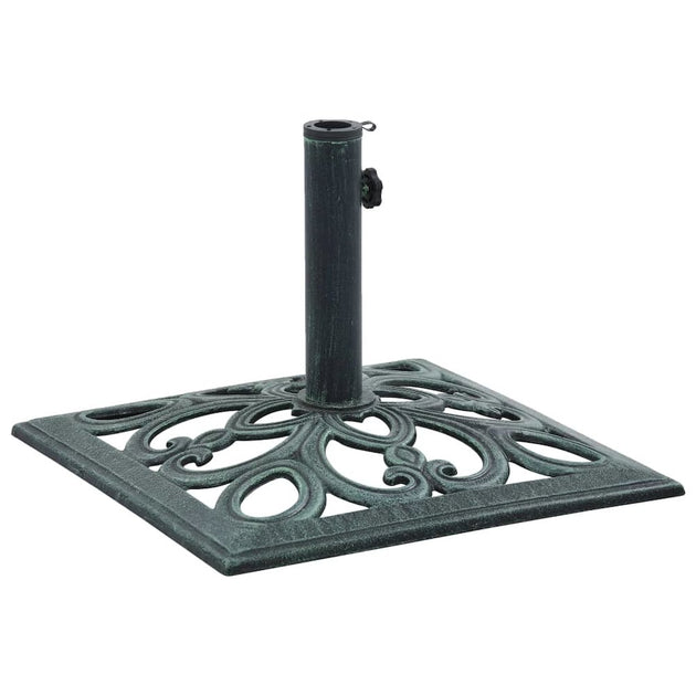 vidaXL Umbrella Base Green 12 kg Cast Iron 3