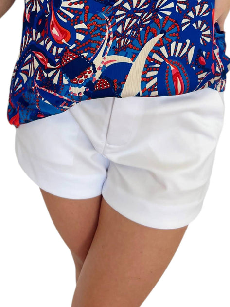 Jade Syd Round Side Shorts White US 6 2