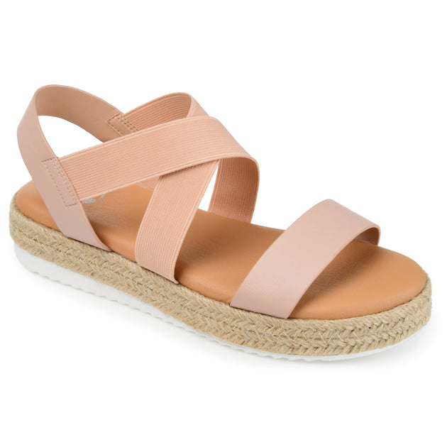 Journee Collection Caroline Espadrille Sandals White US 9 2