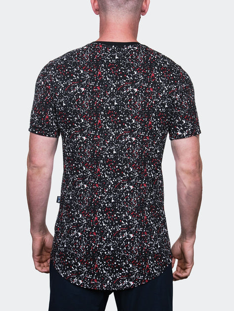Maceoo TeeHLZip Spash Black T-Shirt Black Large 4