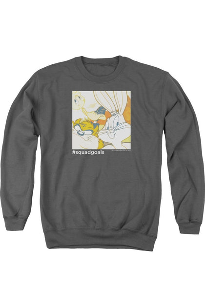 Gildan Looney Tunes Squad Goals Crewneck Sweatshirt Grey XXL 2