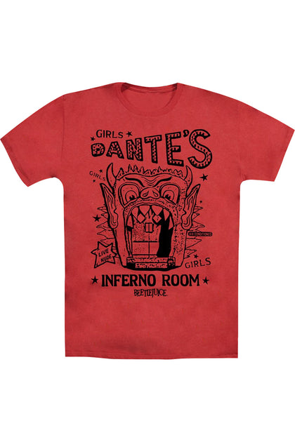 Gildan Beetlejuice Dantes Inferno Heather Tee Red Medium 2