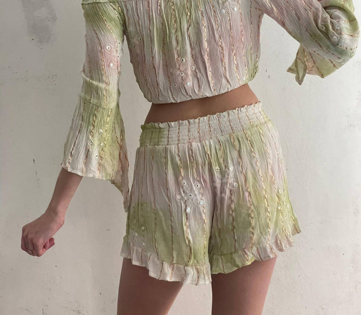 Boho Madrid Glimmer Shorts Set Multi One Size 5