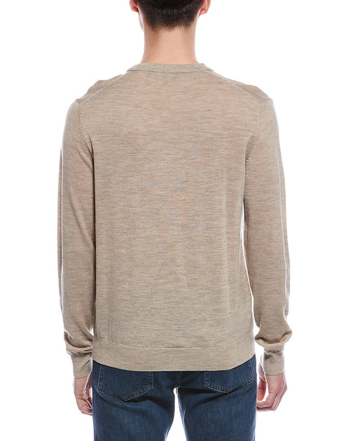 Bruno Magli V-Neck Sweater Oat Small 3