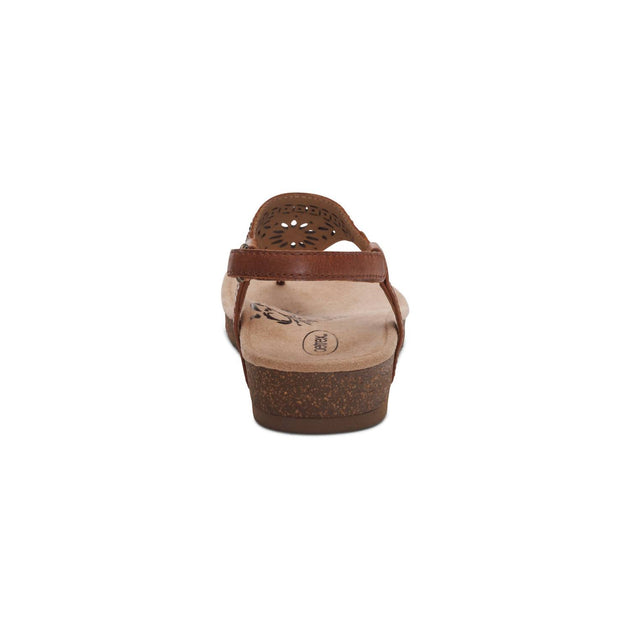 Aetrex Evelyn Thong Sandal Brown US 6.5 4
