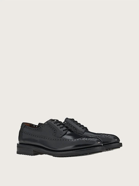 Salvatore Ferragamo Derby Leather Black US 11.5 3