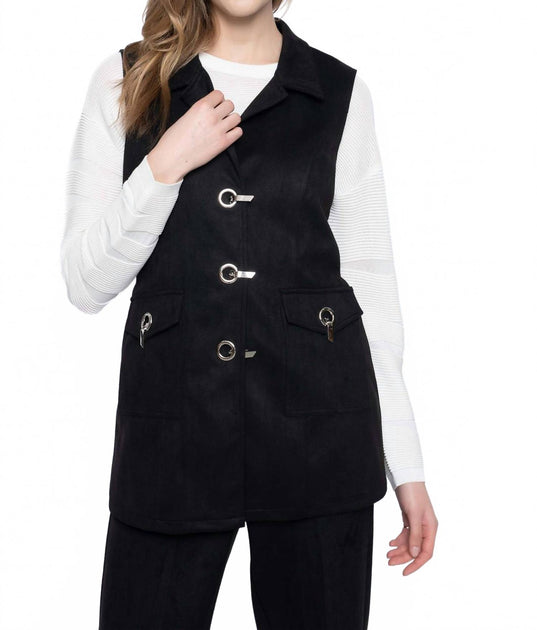 Picadilly Belted Vest Black XS 2