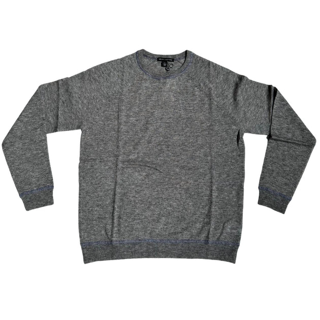 Autumn Cashmere Herren Italienischer Kaschmir-Mischgewebe Pullover Grau Large 2