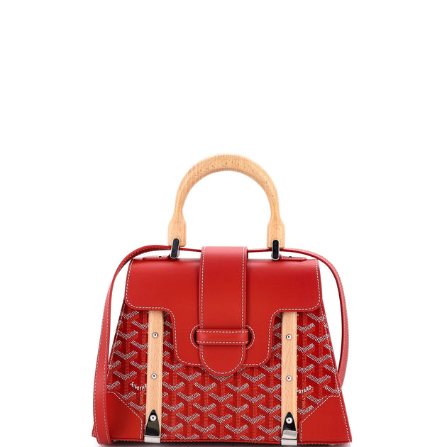 Goyard Saigon Top Handle Bag Red PM 3