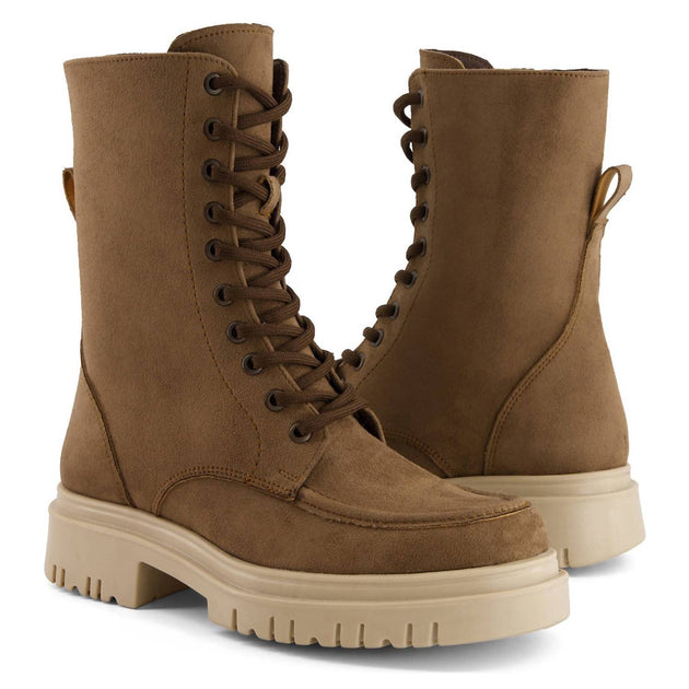 Andrea Tall Combat Boots Beige US 6 4