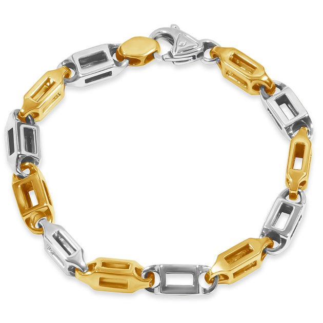Pompeii3 Men's Link Bracelet Silver 8.5in 2