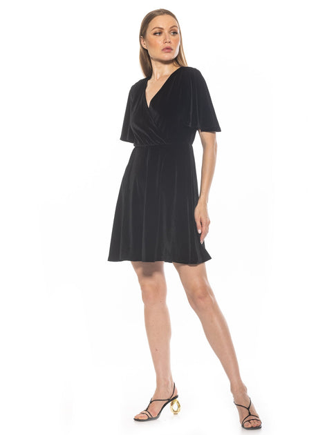 Alexia Admor Oakless Samtkleid Gold Groß 3