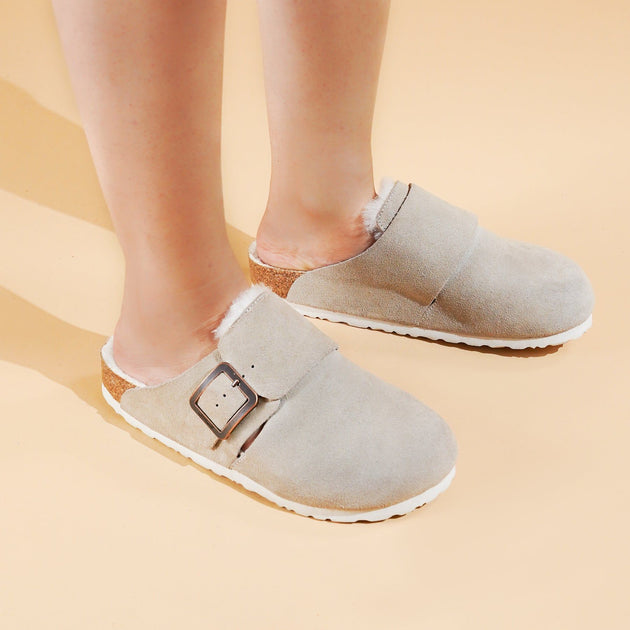 Aerothotic Atlas Fur Clogs Brown US 10 5