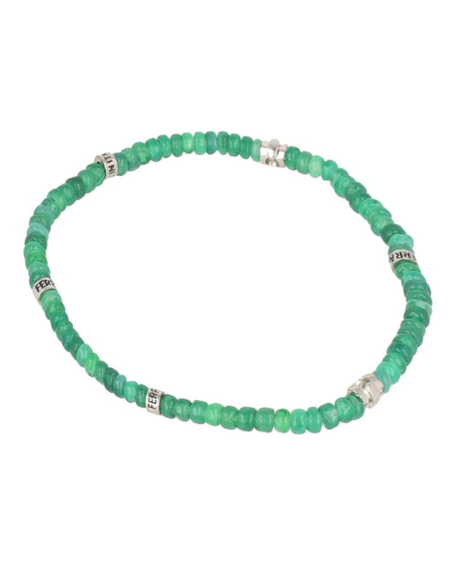 Salvatore Ferragamo Beadstone Bracelet Green One Size 2