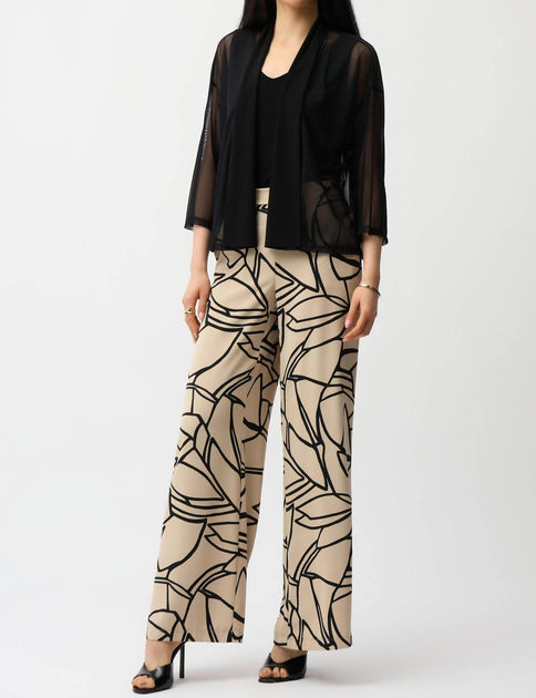 Joseph Ribkoff Mesh Cover Up Top Black XLarge 3