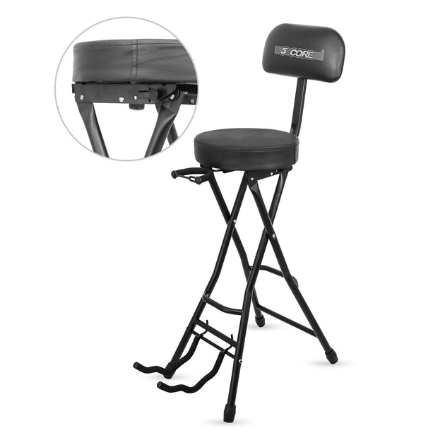 5 Core Guitar Stool Black 3