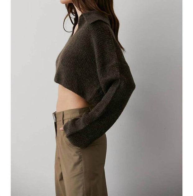 CRESCENT Devan Polo Pullover Grün Medium 4