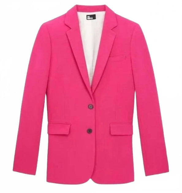 The Kooples Notch Lapel Blazer Pink EU 38 4